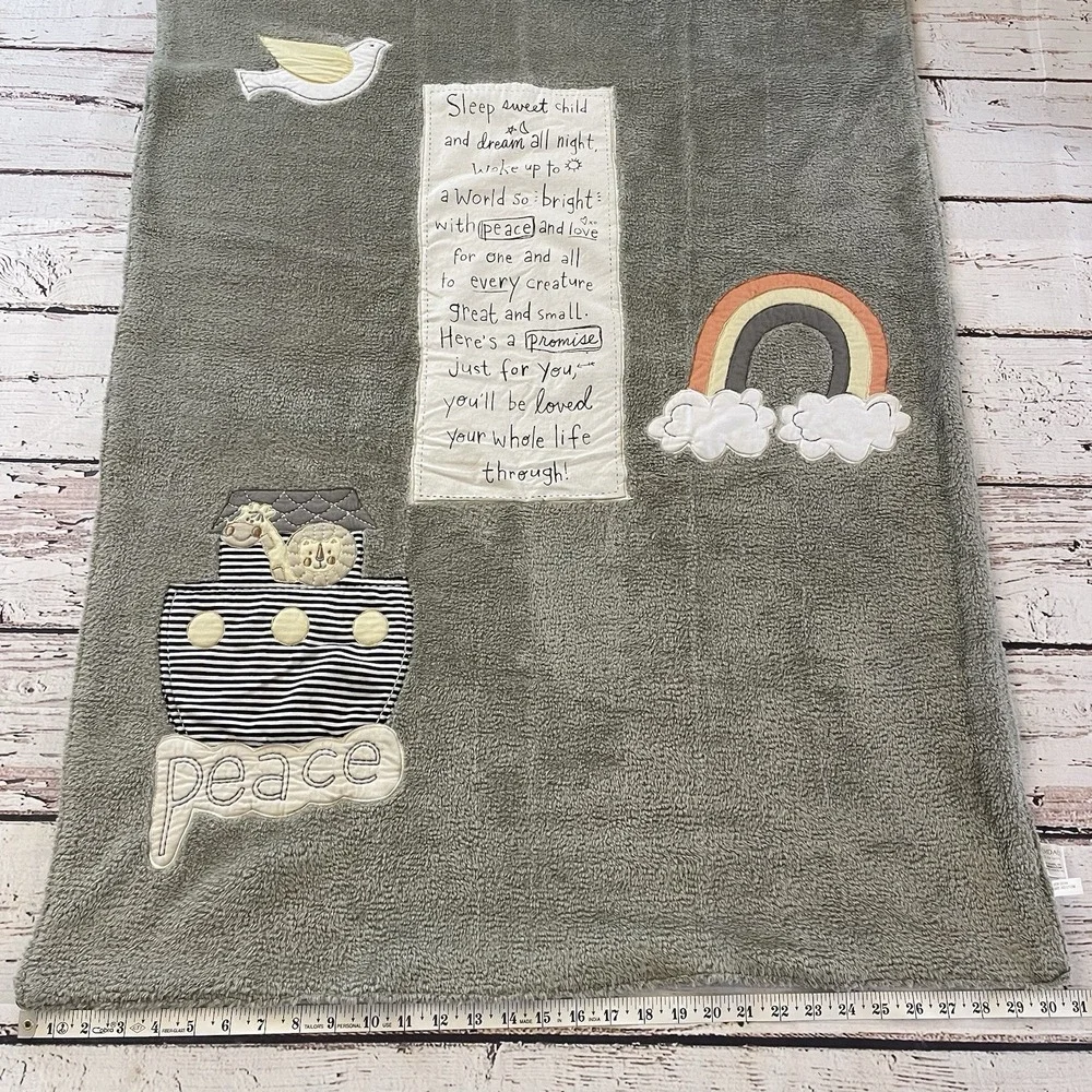 Demdaco Lift‎ the Spirit Blanket Baby Peace Rainbow